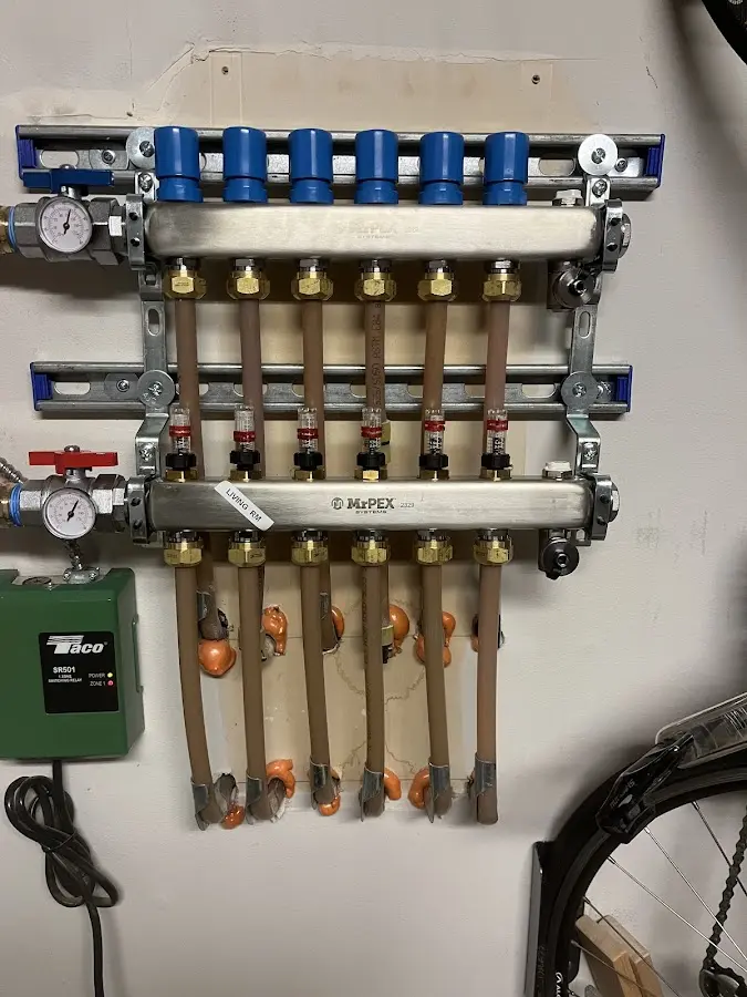 Plumber performing Gas Leak Detection at a residential property in Moonachie